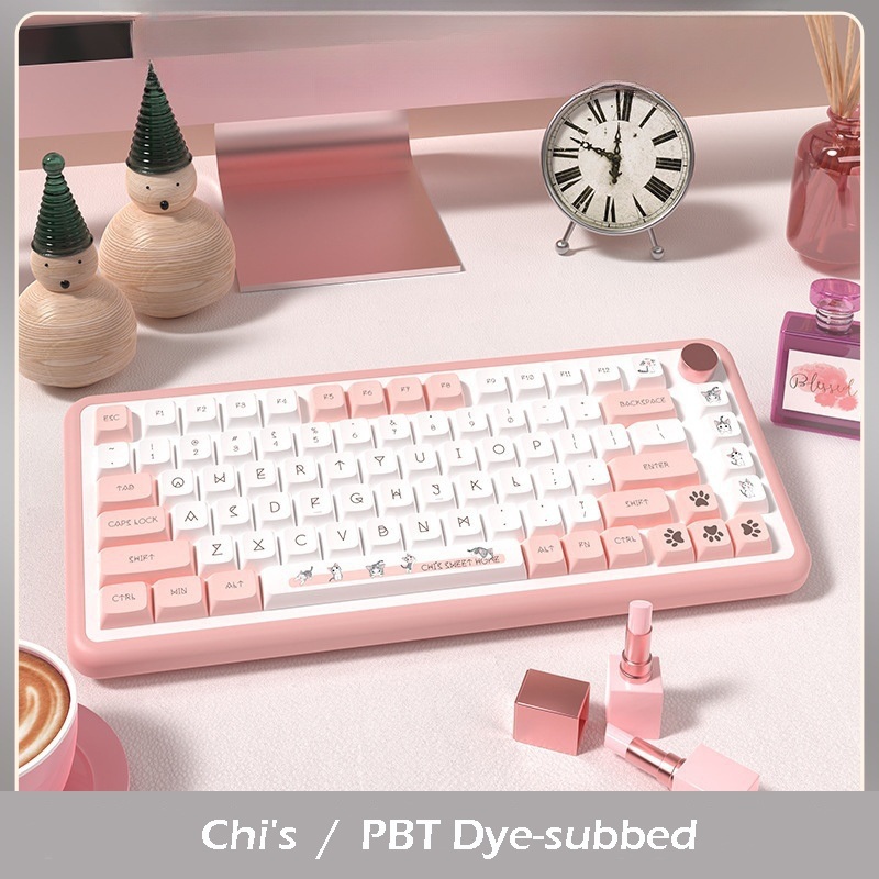 Chi's 104+36 XDA Profile Keycap Set PBT Dye-subbed for Mechanical Gaming Keyboard 